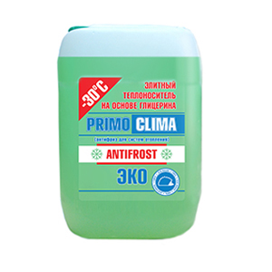 Теплоноситель Primoclima Antifrost (Глицерин) -30C ECO 10 кг канистра (зеленый) (PA -30C ECO 10)